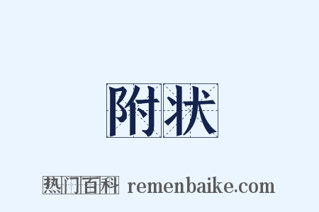 附状是什么意思的图片